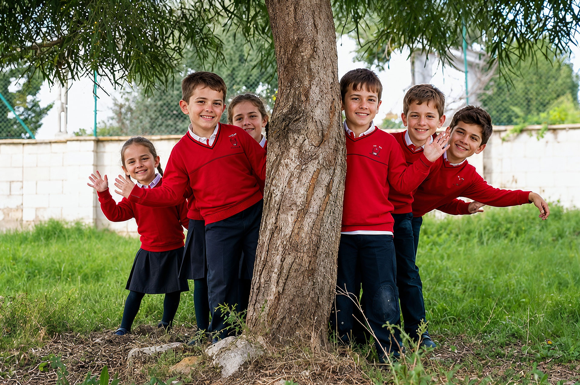 Alumnos del Colegio Los Rosales en una actividad