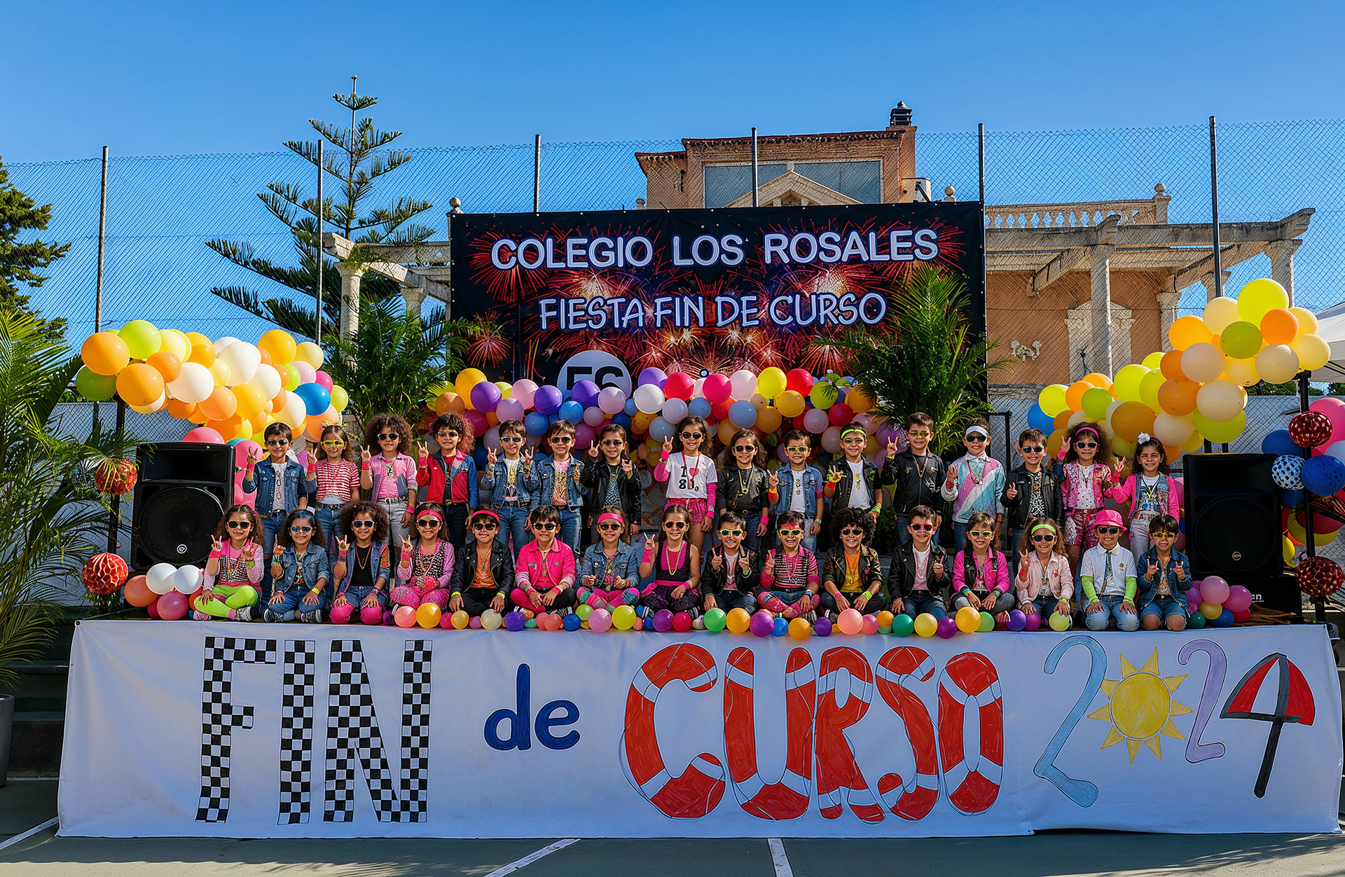 Fin de curso en el Colegio Los Rosales